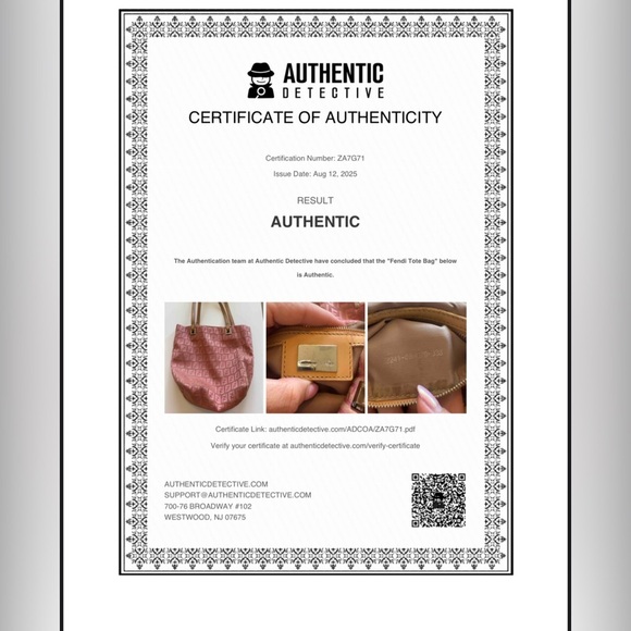 Vintage Fendi Zucchino Mini Tote, with COA - Picture 13 of 15